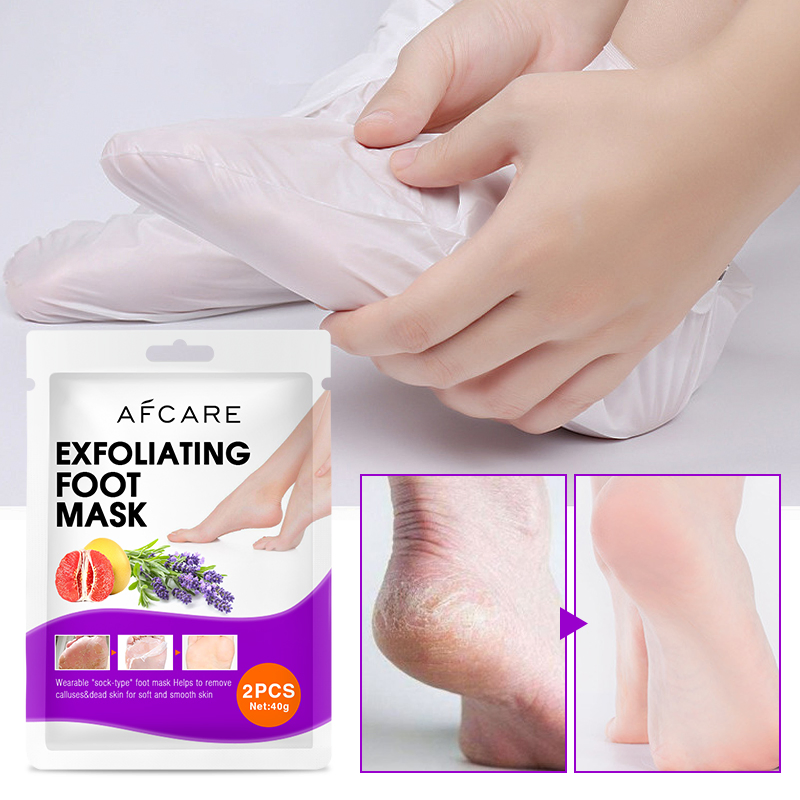 Private Label Organic Peach Foot Peel Peeling Nourishing Exfoliating Foot Mask