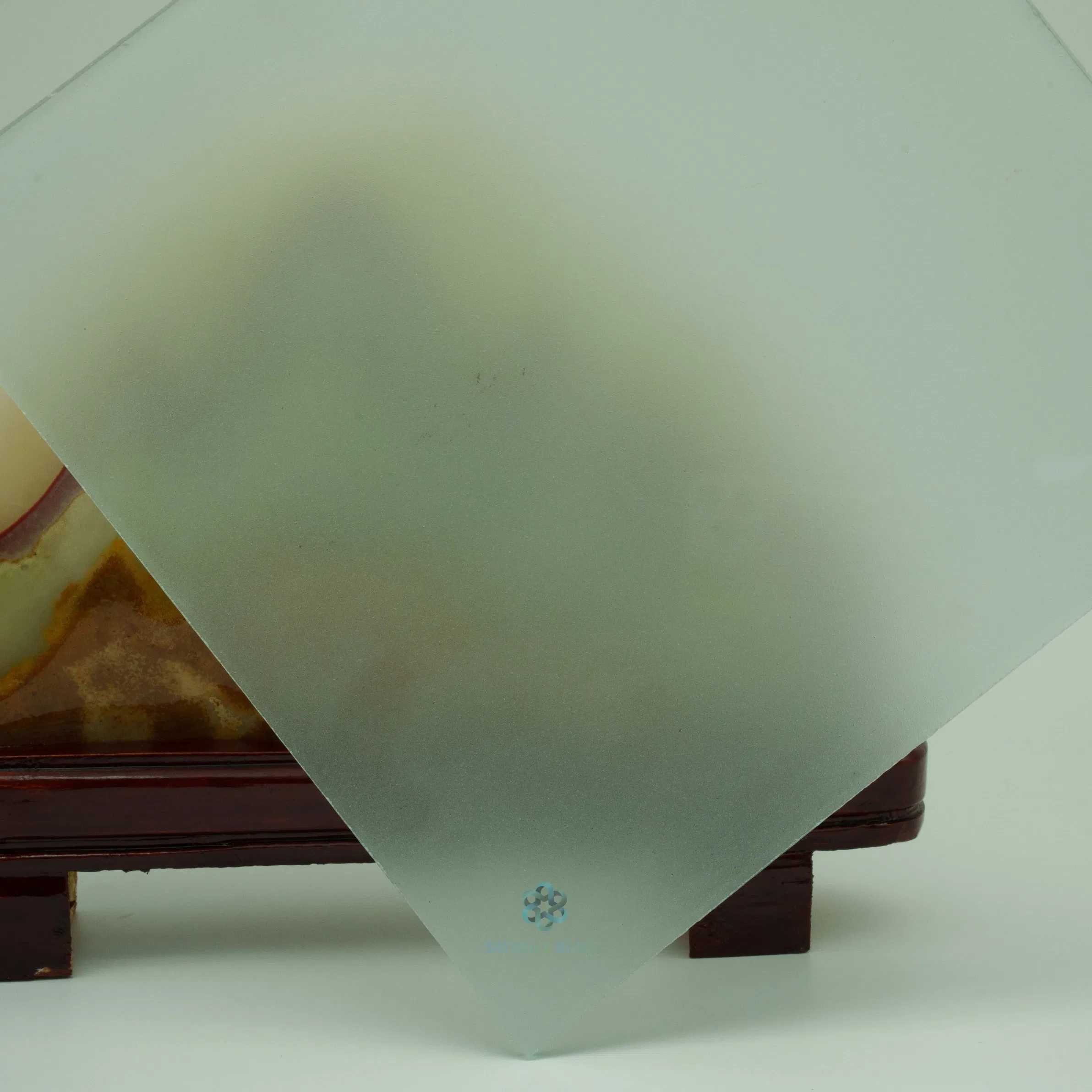 8mm Clear Acid Etched Glass for Interior Partitions/Office Enclosures