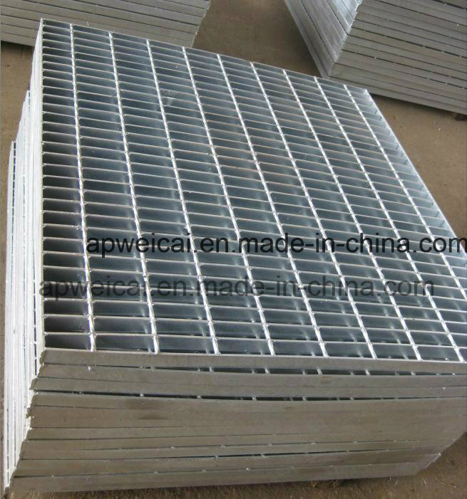 Plain or Serrated Hot DIP Galvanized, Stair Treads, Bar Grating, Steel Grating