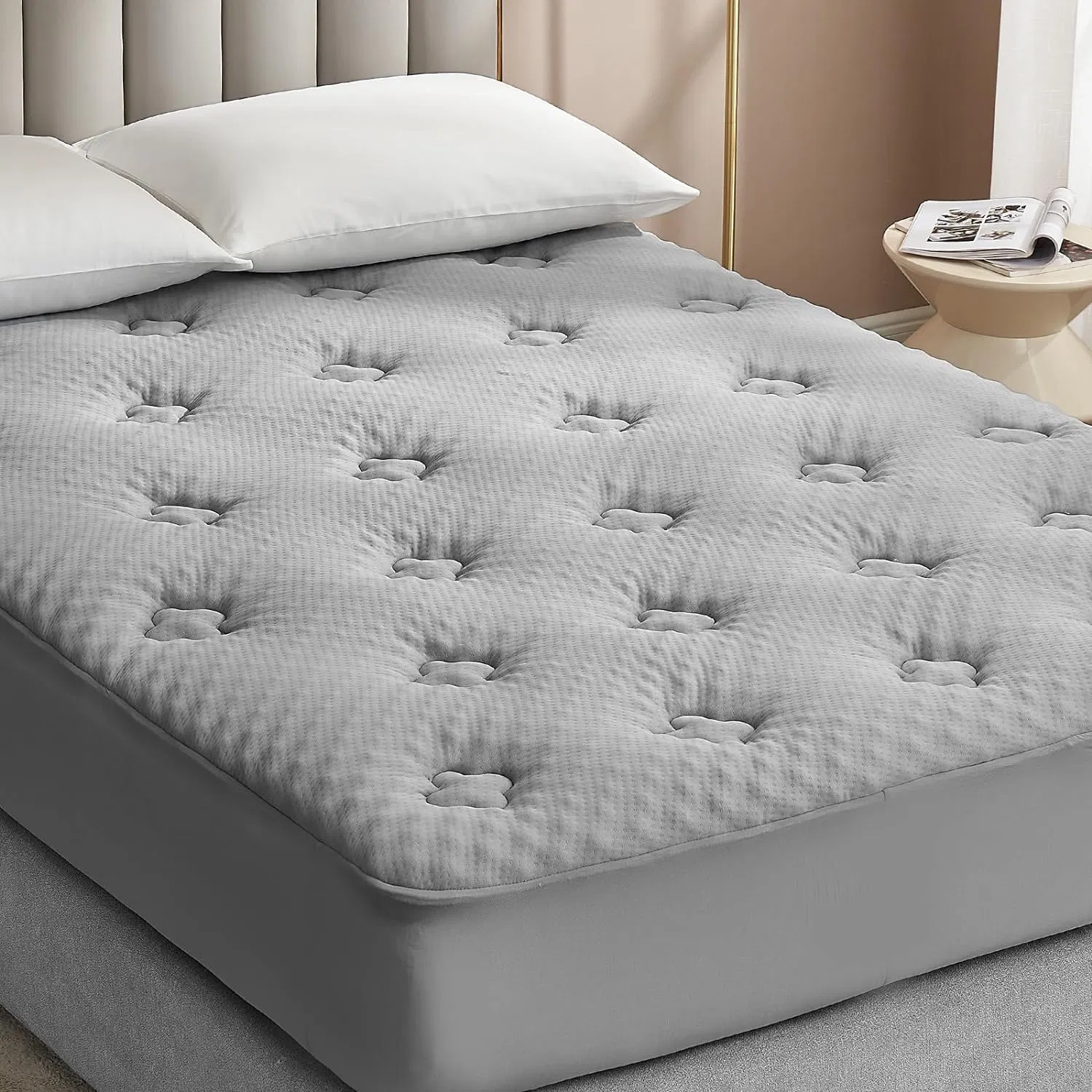 Premium Memory Foam Queen Mattress Topper with Moisture-Wicking Technology