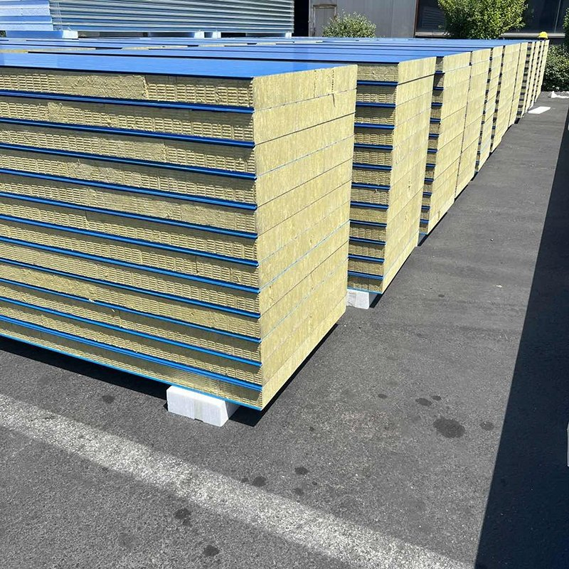 Premium Fire-Resistant Rockwool Steel Sandwich Panels for Buildings