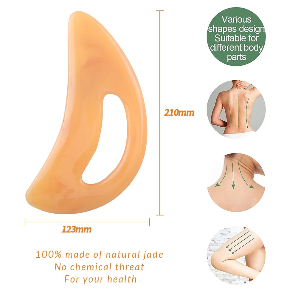 Facial Beauty Big Guasha with Handle