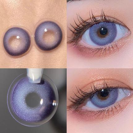 Moonlit Purple Prescription Colored Contact Lens Comfortable Color Contacts Circle Color Eye Contact Lenses Wholesale Yearly Natural Colored Contact Lens