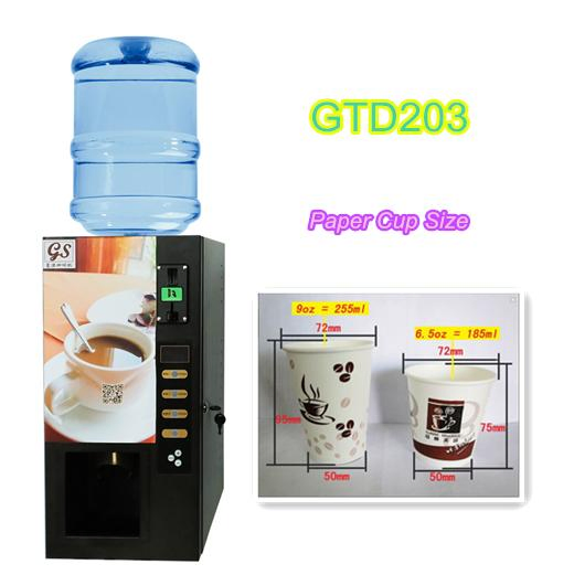 High Quality 3 Different Kinds Automatic Coin Operated Tea Time Coffee Vending Machine