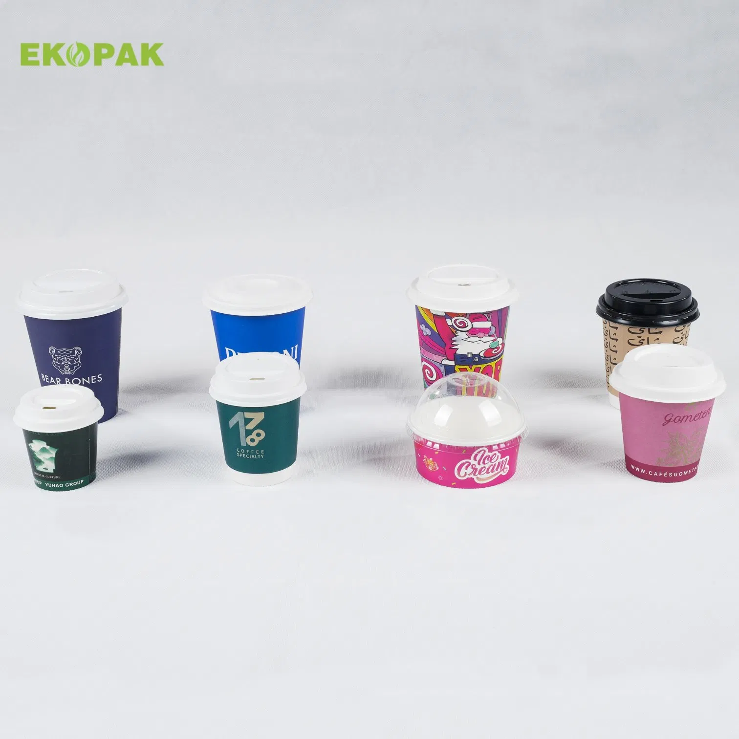 Food Grade Single Wall 6.5oz 200ml PLA Coated Ice Cream Paper Cup