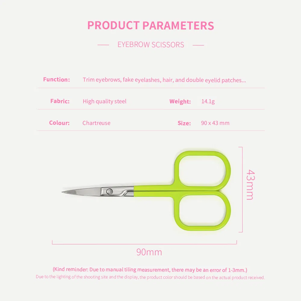 Wholesale Stainless Steel Beauty Eyebrow Cosmetic Makeup Eyelash Nose Hair School Tailor Surgical Scissors