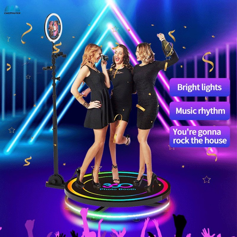 Фотобудка 360° с LED-подсветкой и аксессуарами