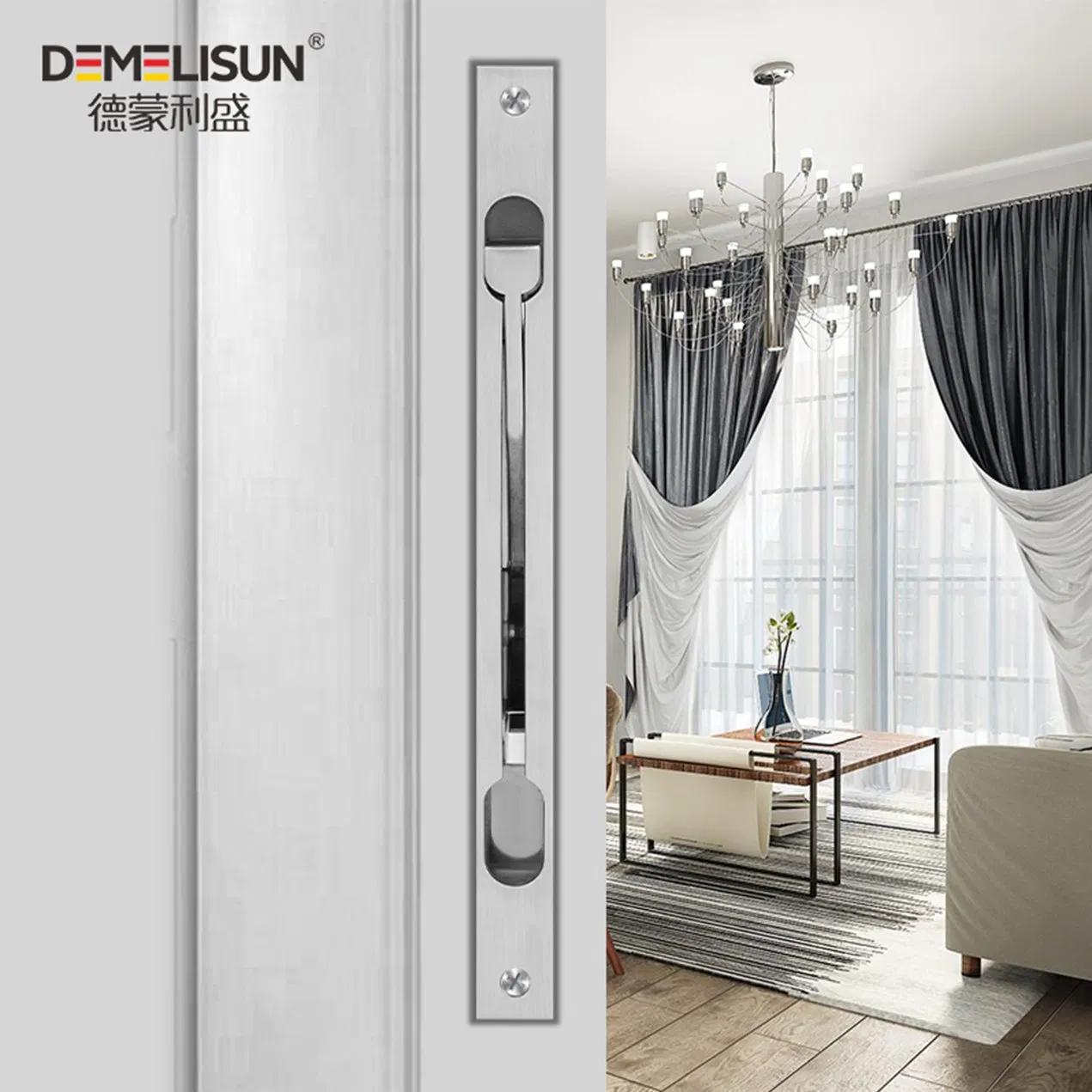 Stainless Steel 304 Door Flush Bolt Residential Security Bolt