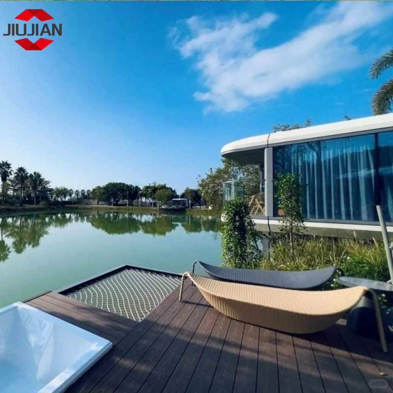 20 FT Space Capsule House Japanese Pod Hotel with Glass Wall