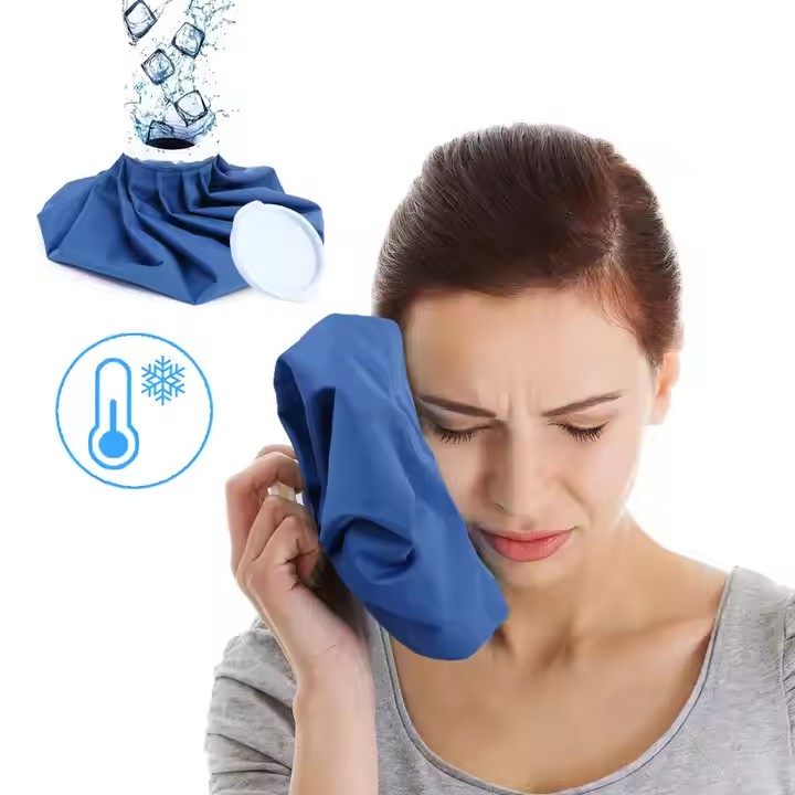 Refillable Ice Bag Pack, Ice Bag with Wide Mouth, Cold Therapy Fillable Bag for Pain Relief, Swelling, Wisdom Teeth