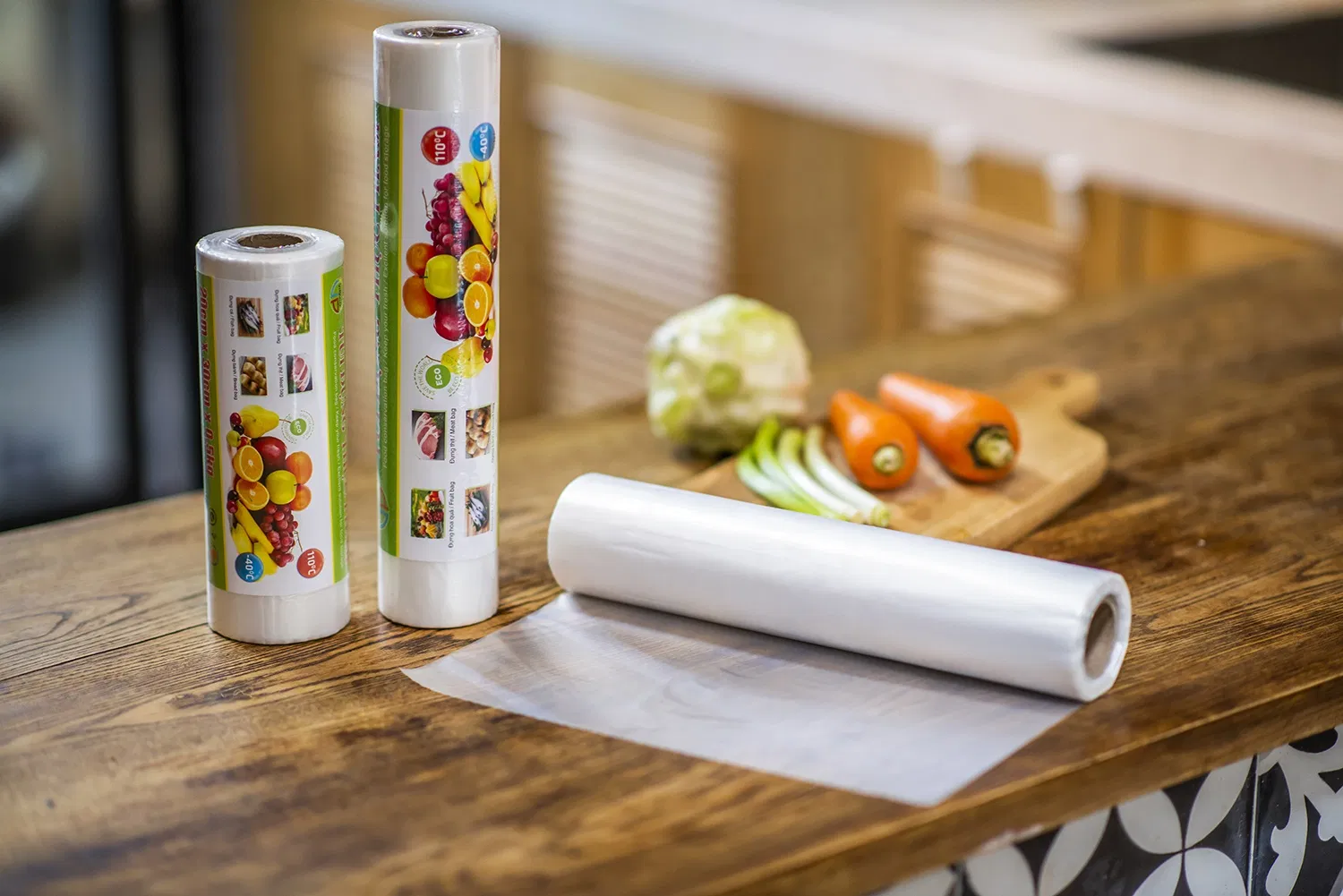 Vegetable and Fruit Food Packaging Plastic Bag on Roll