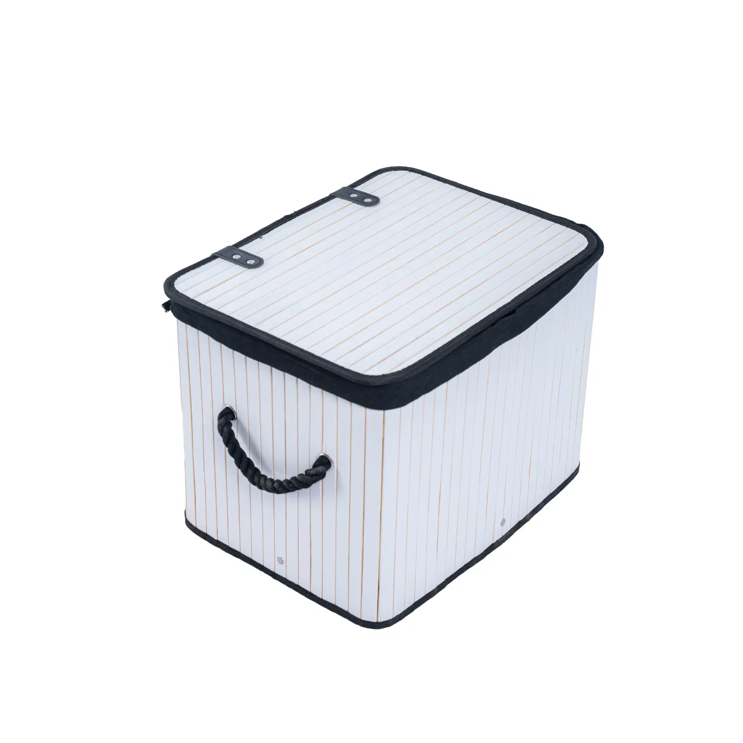 Custom Size Folding Handwoven Bamboo Basket Storage Basket Dirty Clothes Basket