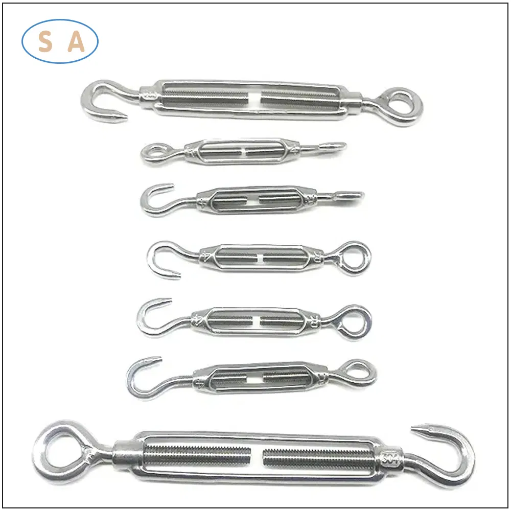 Fastener Stainless Steel Pipe Type Jaw / Screw Turnbuckle Clamp