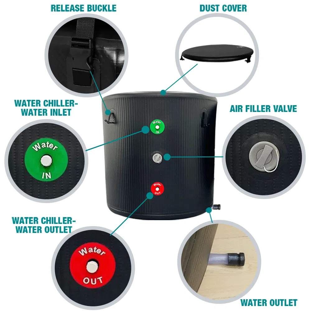 Надувная ледяная ванна Drop Stitch для восстановления