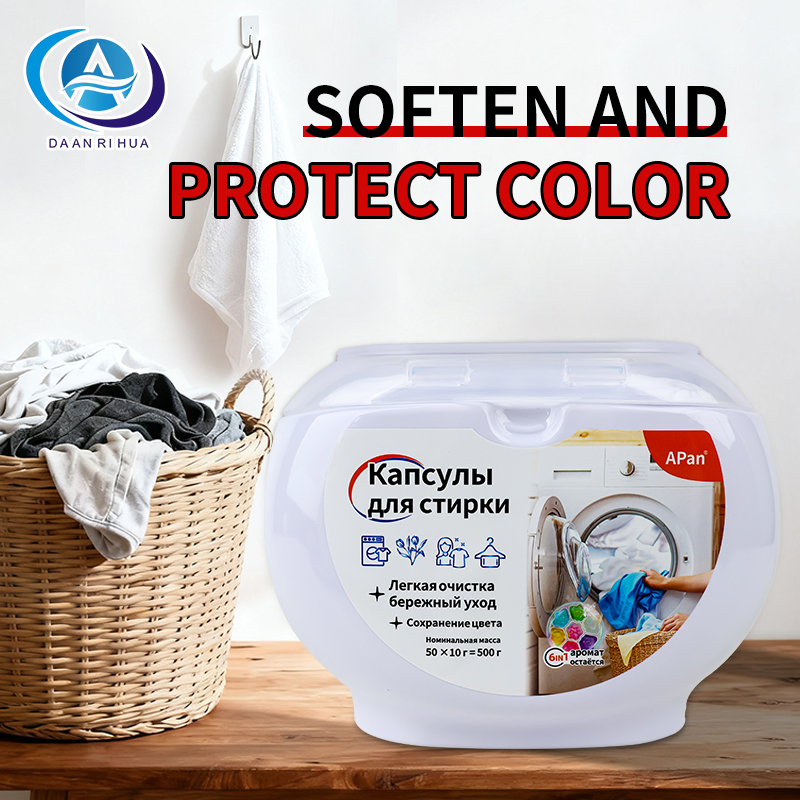 50 PCS Laundry Pods with Scented Beads for Fresh Washing