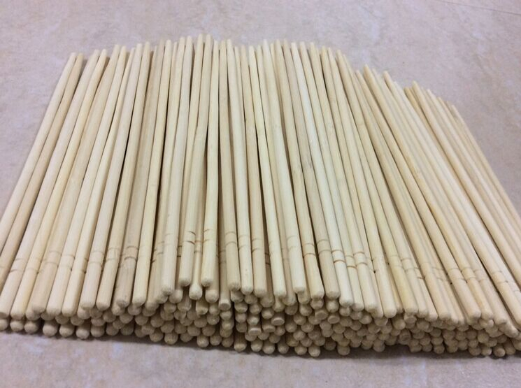 Factory Wholesale Custom Bulk Round Bamboo Chopsticks Disposable Chopsticks