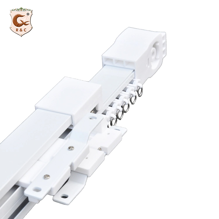 Manufacture American Curtain Track Rails Silent Extendable Motorized Curtain Track