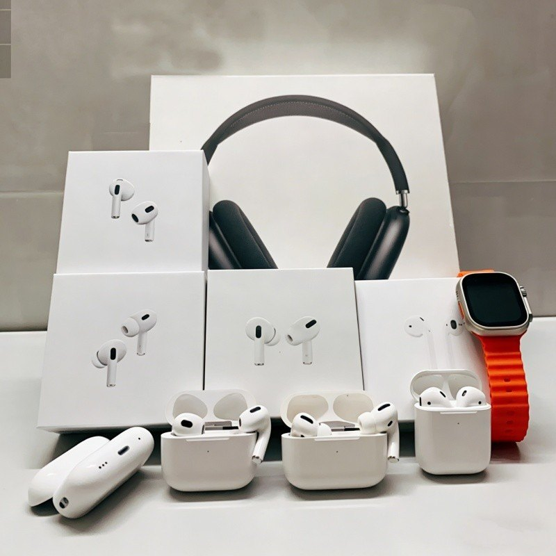 Наушники TWS Air Max 4 Bluetooth, серебристые