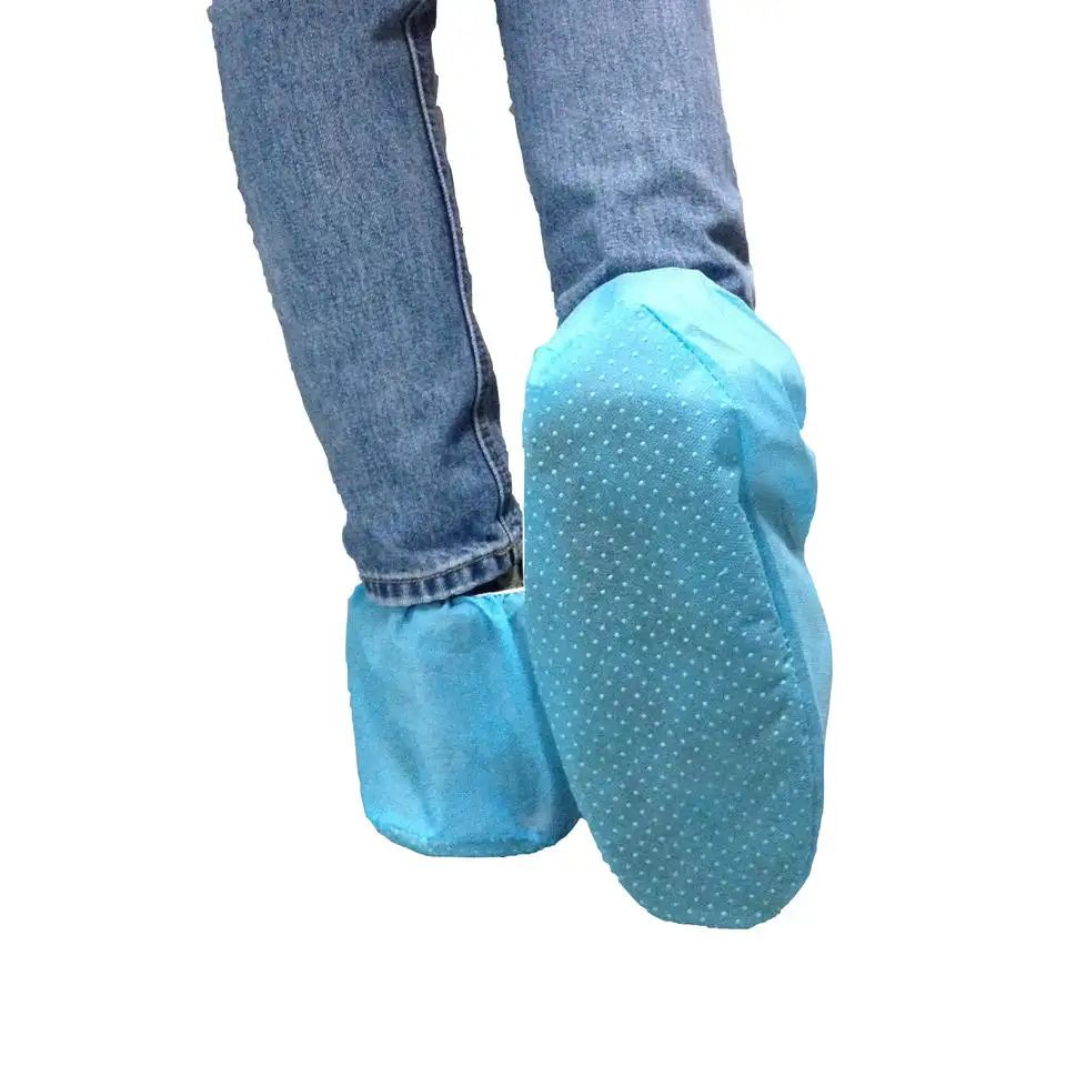 Non-Skid SBPP PVC Dotted Shoe Cover