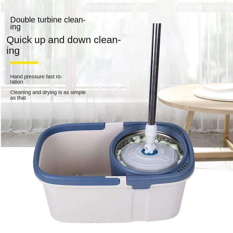 Super 360 Self-Rotating Magic Microfiber Spin Mop with Stainless Steel Bucket