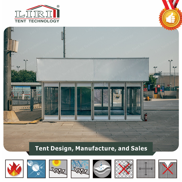 Horizontal Aluminium Tent with Glass Walling for outdoor Event
