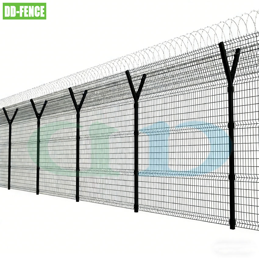 High Quality Galvanized Security Barbed Wire Farm Prison Airport Fence Prices