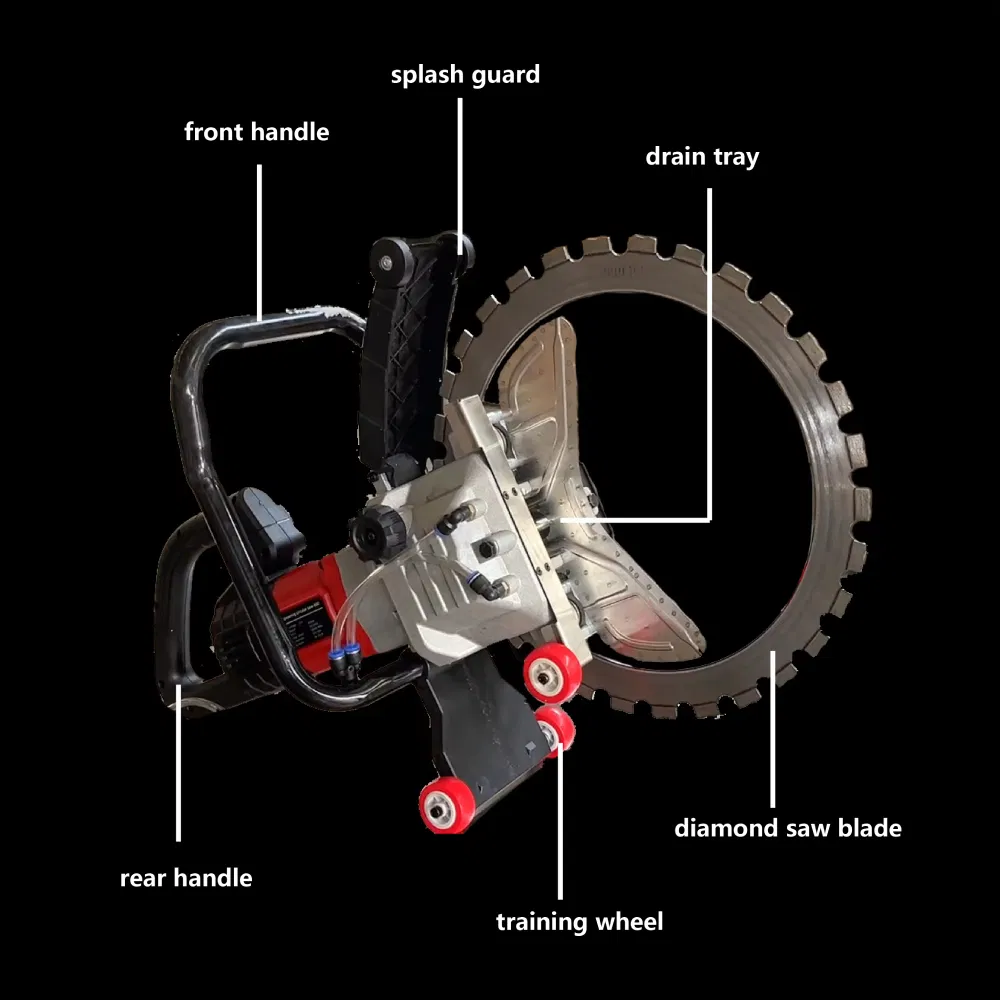 Glgw 110V 220V 60cm Blade Brushless Motor Ring Saw Concrete Wall Cut off Machine Cutting Depth 50cm