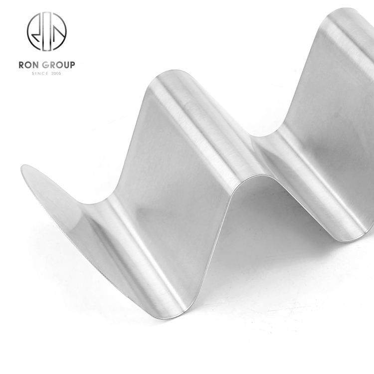 Factory Custom Rack Holds Caterpillar Shape Pancake Stainless Steel Taco Shelves