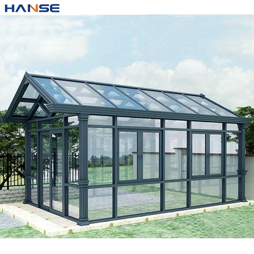 Customized European Style Glass Enclosure Modular Sun Room Modern Outside House Garden Patio Almuninm Insulated Glass Sunroom