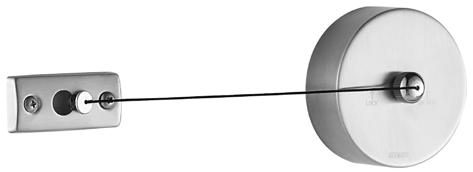 SUS304 Stainless Steel Polish Finished Round Retractable Clothesline