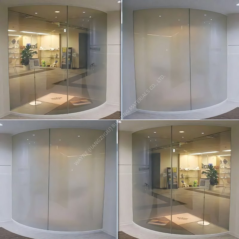 China Glass Factory Price Switchable Pdlc Smart Film Glass for Office Partition