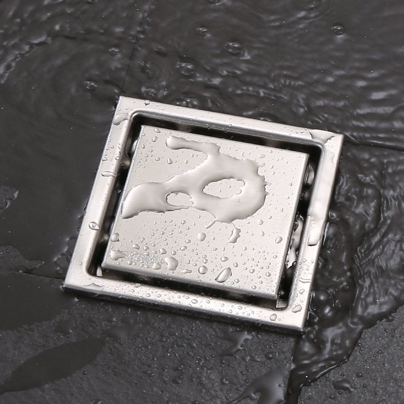 Скрытый напольный трап из нержавеющей стали с защитой от запаха