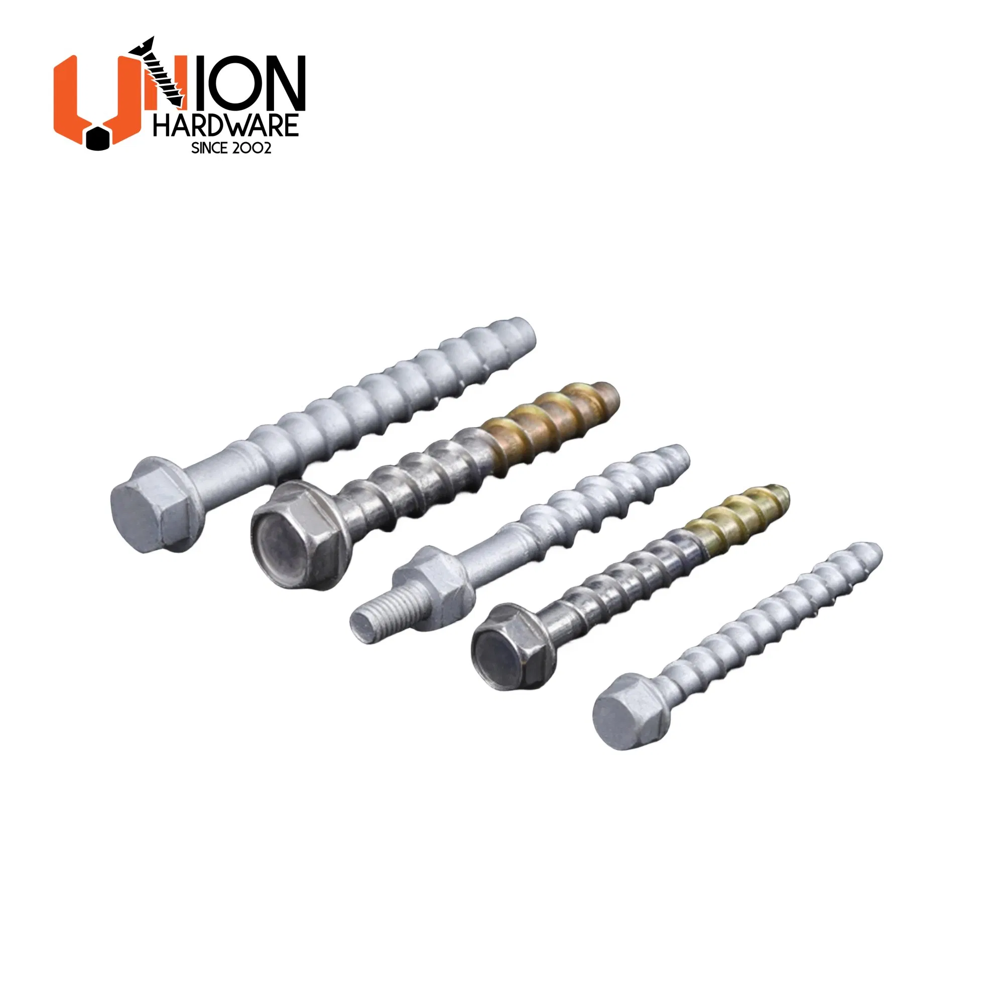 Union SUS304 Double Wood Threads 6.0X25 Bi-Metal Self-Tapping Screws