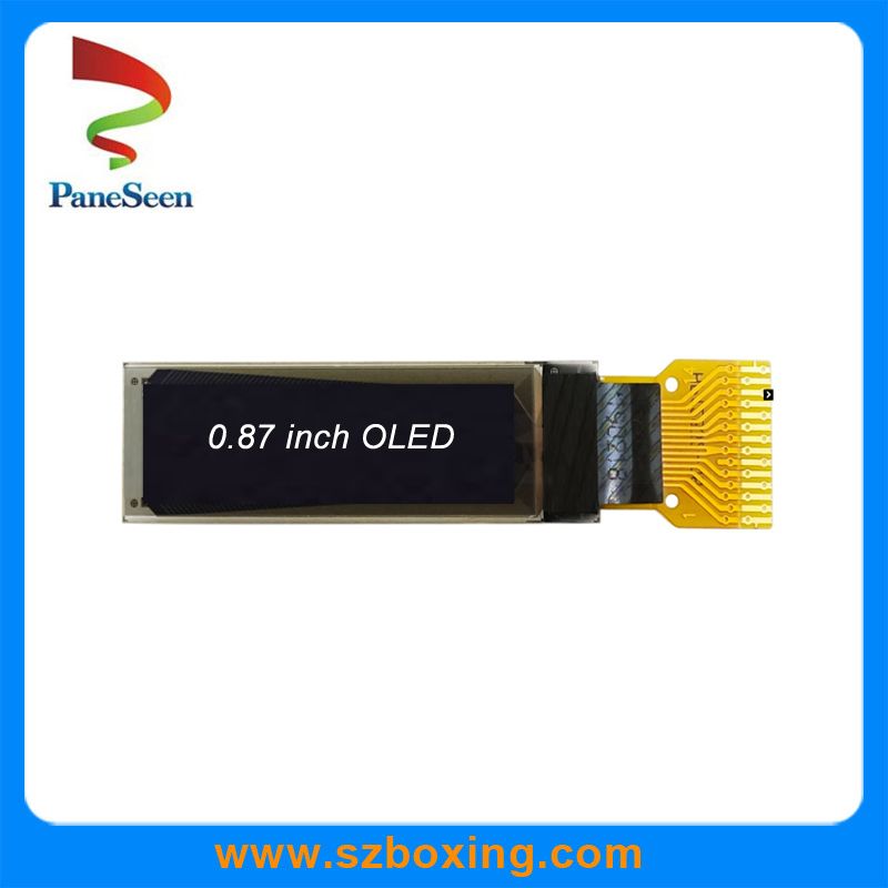 OLED-дисплей 0.87 дюйма, белый, 128x32, SPI