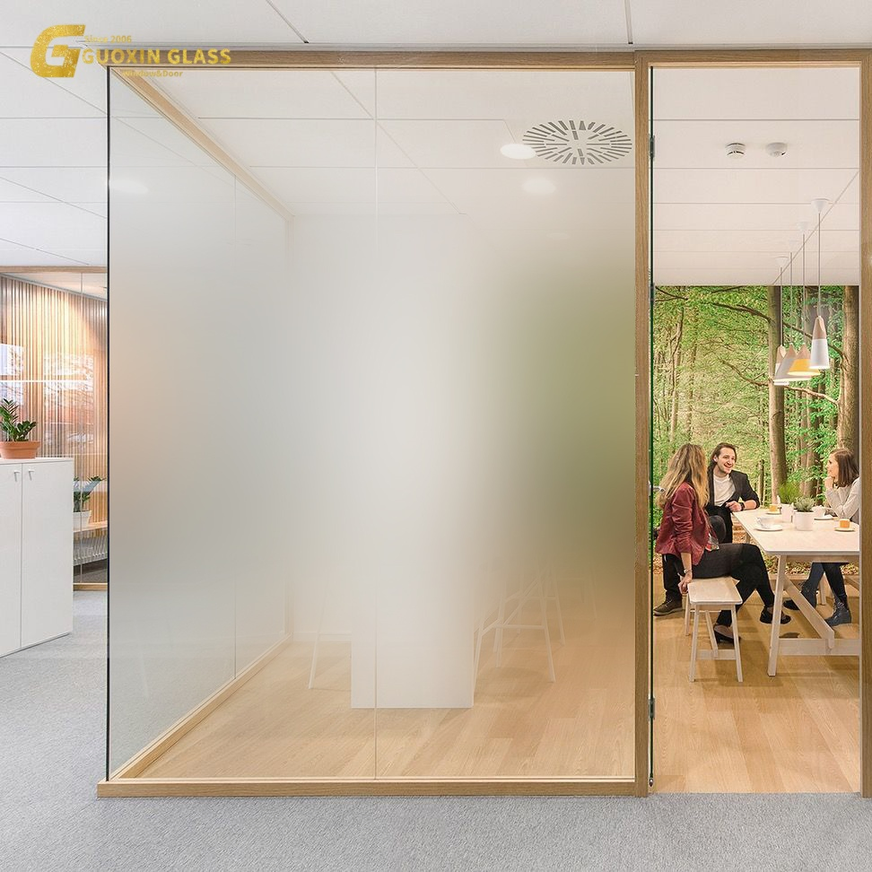 Waterproof Frosted Glass Wall Panels for Modern Workspaces