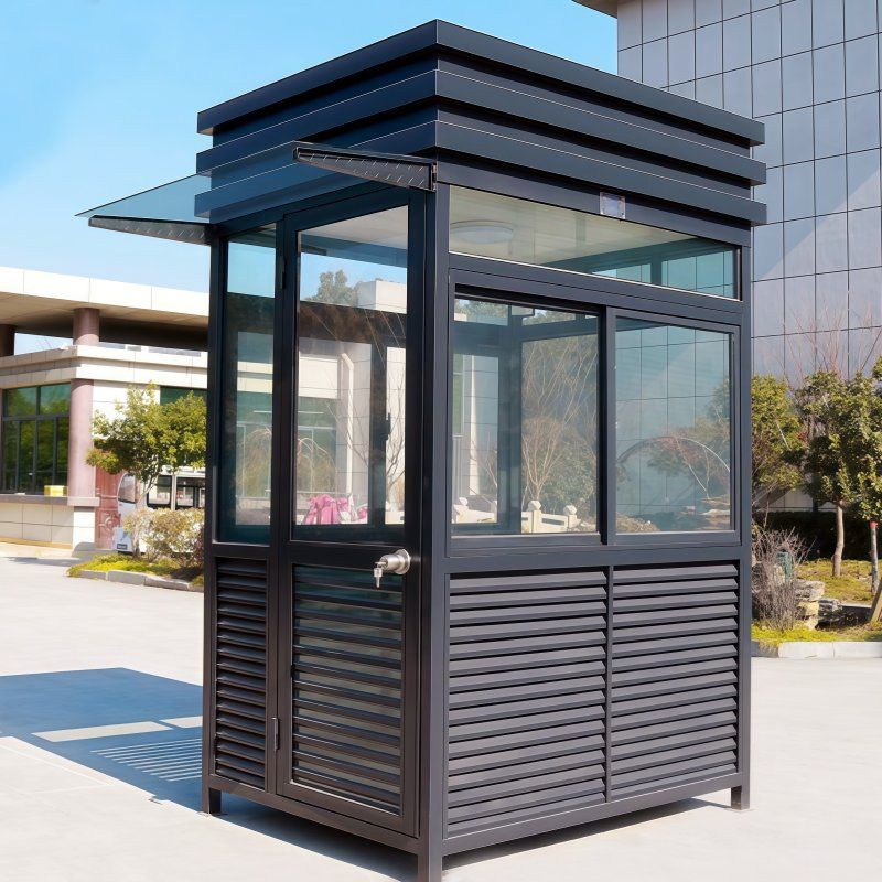 2m/2.5m Upscale Outdoor Steel Structure Luxury Modular Mobile Modern Portable Prefab Sentry House for Prefabricated Booth Security Guard Service Kiosks