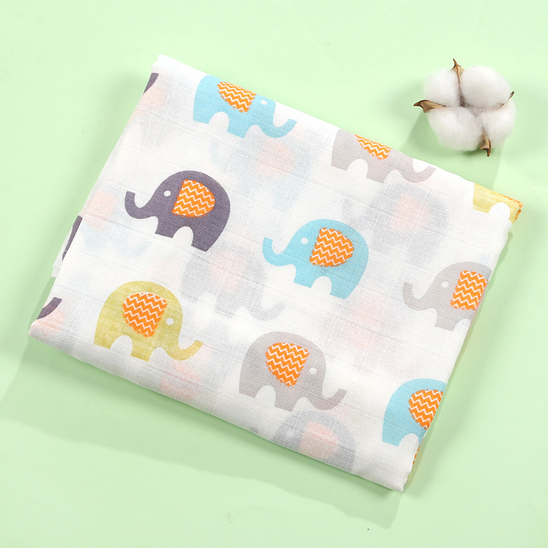 China Wholesale Muslin Swaddle 2 Layers Newborn 120*110cm Receiving Blanket 100% Cotton Swaddle