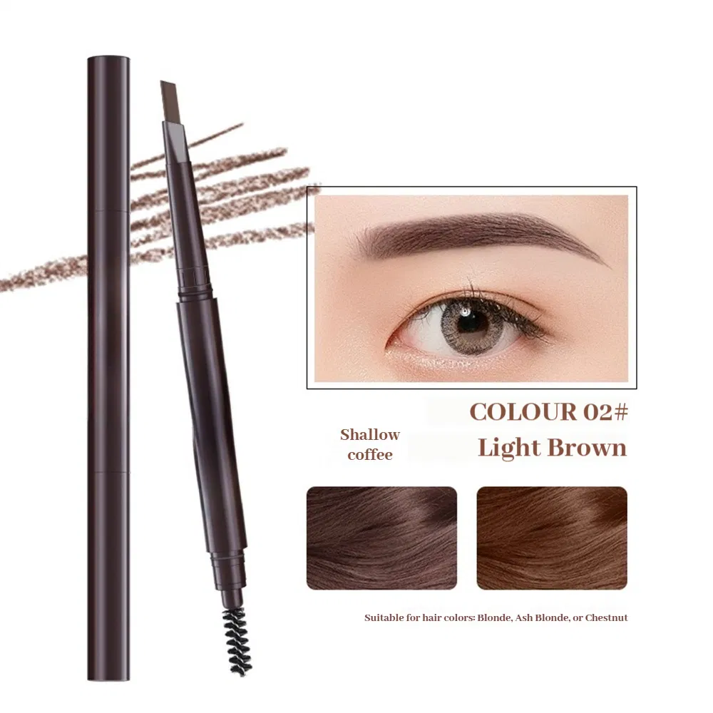 Spiral Twist Eyebrow Pencil with Needle Tip for Creating Realistic Hair Strokes