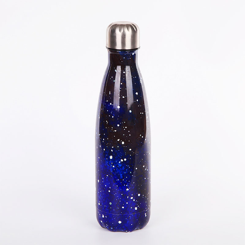 Термокружка Blue Galaxy с металлической крышкой