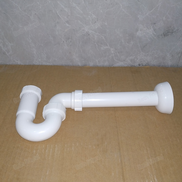 Factory Wholesale Sink Drain Down Hose White Plastic Water Down Pipe for Bathroom