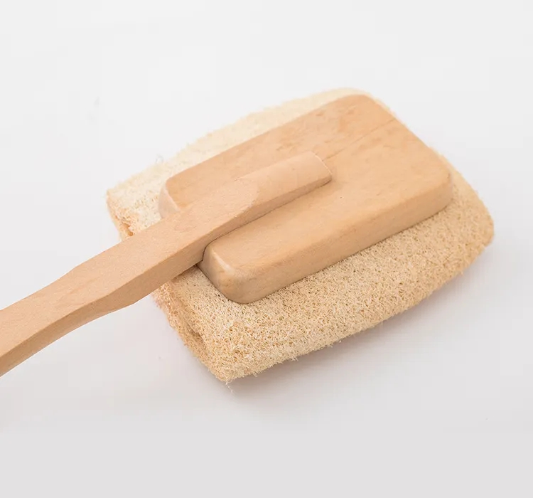 Sponge Exfoliating Scrubber Cleaning Brush Shower Luffa Scrubber Kitchen Cleaning for Bath Wholesale Natural Loofah
