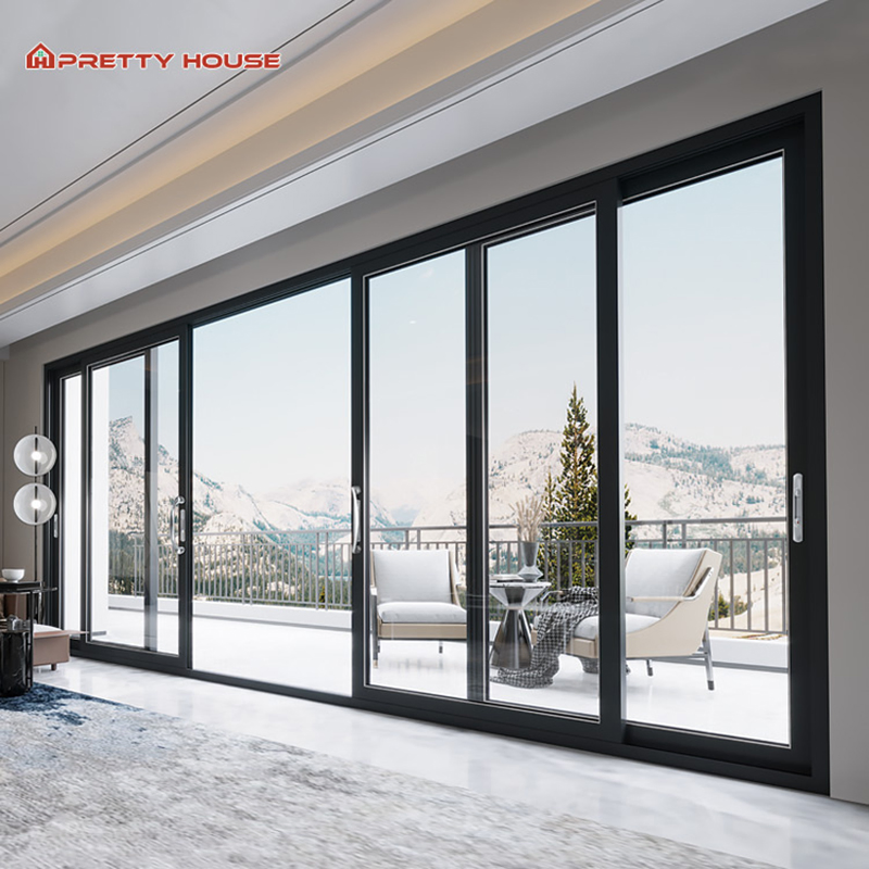 Heavy-Duty Commercial Energy Efficient Large Slide Door Waterproof Soundproof Glazed Doors