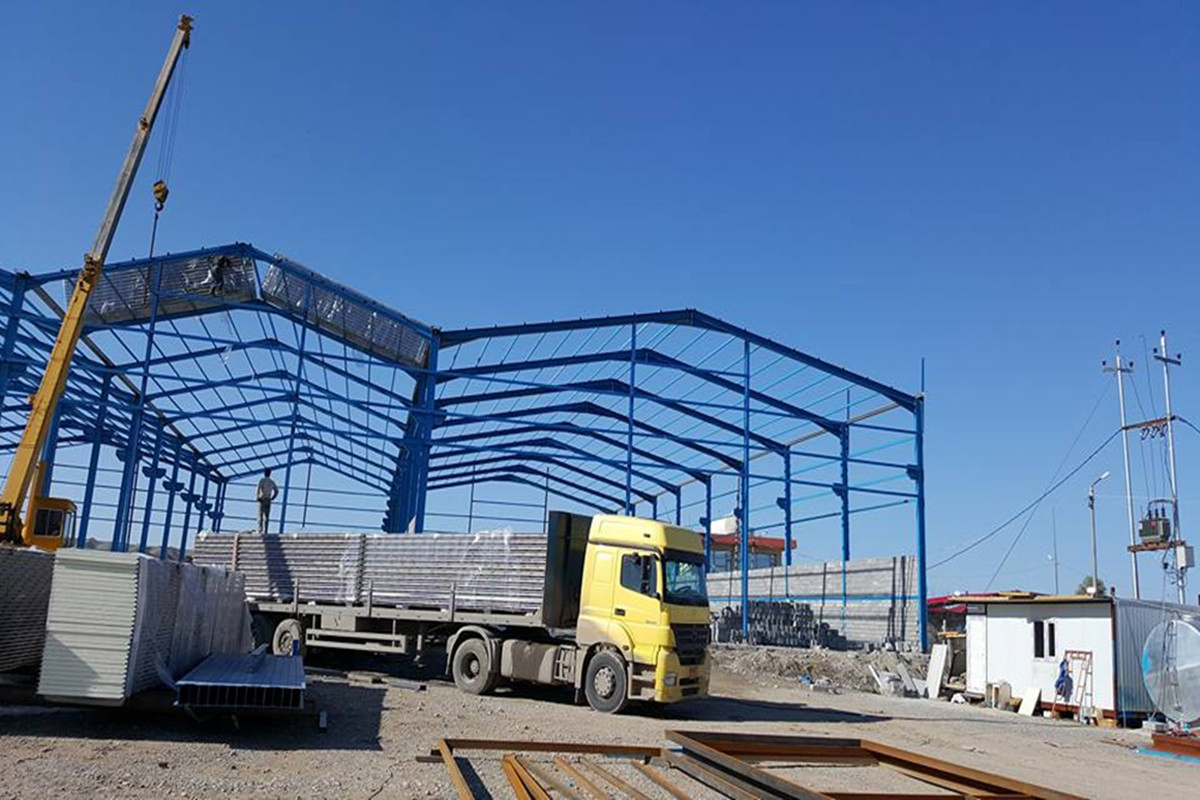 H Section Steel Column Beam Frame Metal Workshop Buildings for Sale