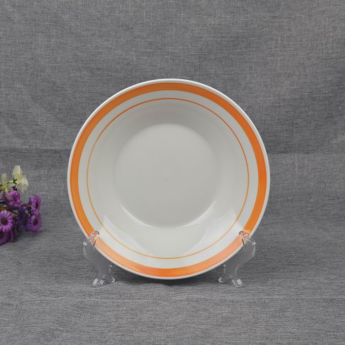 Soup Plate 8" Hands Color Line Porcelainware Ceramics Tableware