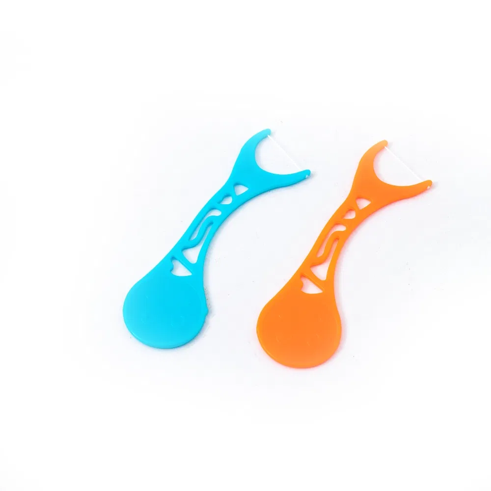 Ergonomic Design Plastic Biodegradable Dental Adult Toothpicks Floss for Little Hands