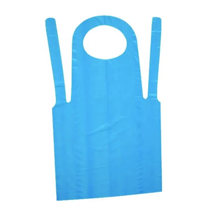 Blue Yellow White Pink Colorful Disposable Plastic CPE LDPE HDPE PE Apron