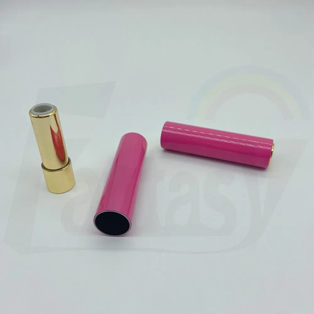 Empty Plastic Round Lip Balm Case Cosmetic Container