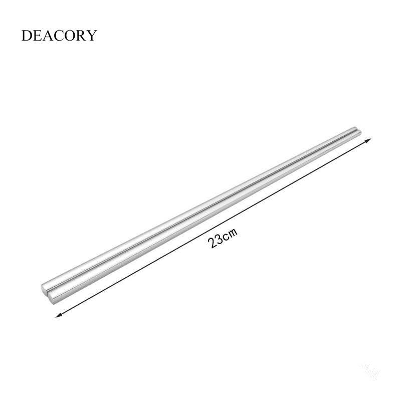 Chinese Stainless Steel Silver Metal Restaurant Chopsticks Set for Wedding