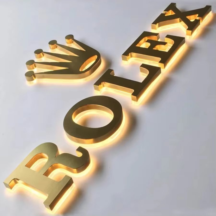 Outdoor Store Brand Logo 3D LED Channel Letter Signage Business Advertising Backlit LED Shops Window Hotels Bars Malls Hospitals