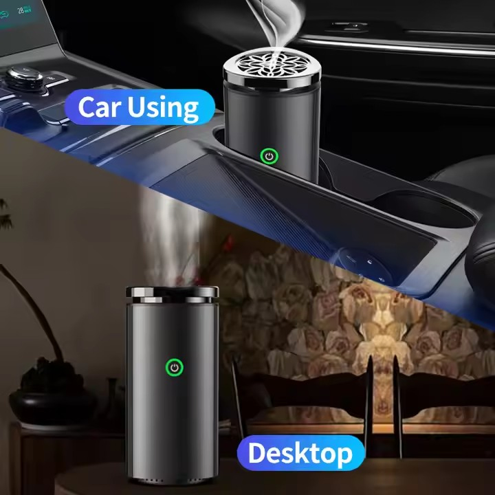 Customizable Modern Metal Electric Rechargeable USB Oudh Agarwood Arabic Bakhoor Incense Burner for Car